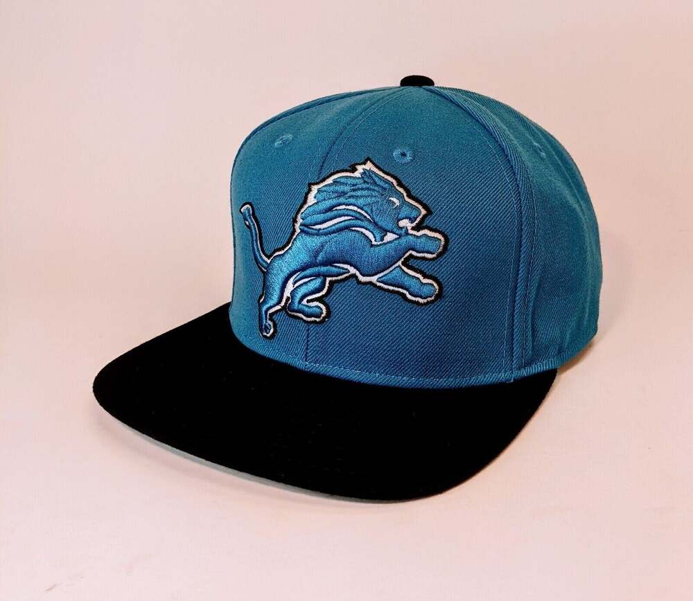 Reebok Vintage Detroit Lions Blue/Black Primary Logo Snapback Hat